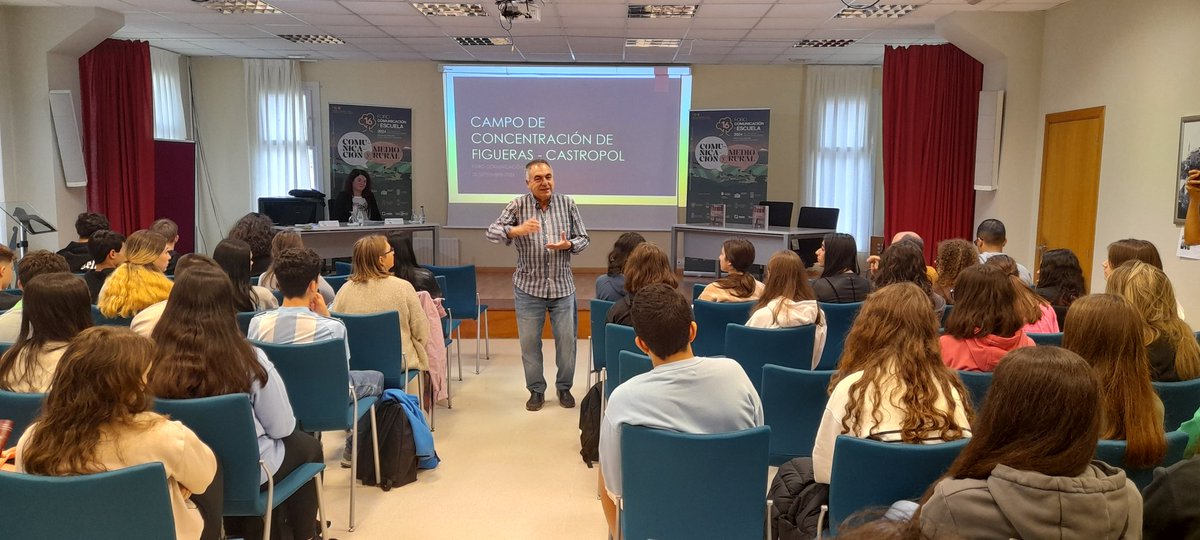 forocye's tweet image. Conferencia sobre la historia y el significado del campo de concentración de Figueras dirigida a los alumnos/as de 4° se Educación Secundaria.