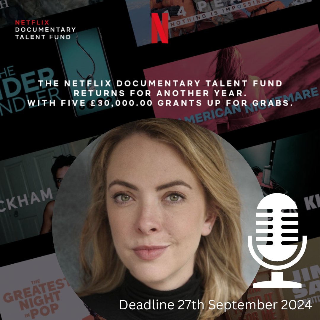 Do you have a great idea for a short documentary? In this podcast, Gemma Creagh talks with Elisabeth Hopper, Head of Talent Initiatives at WDM Entertainment &amp; Lead Producer on the Netflix Documentary Talent Fund about the scheme (deadline 27th September). filmireland.net/2024/09/19/pod…