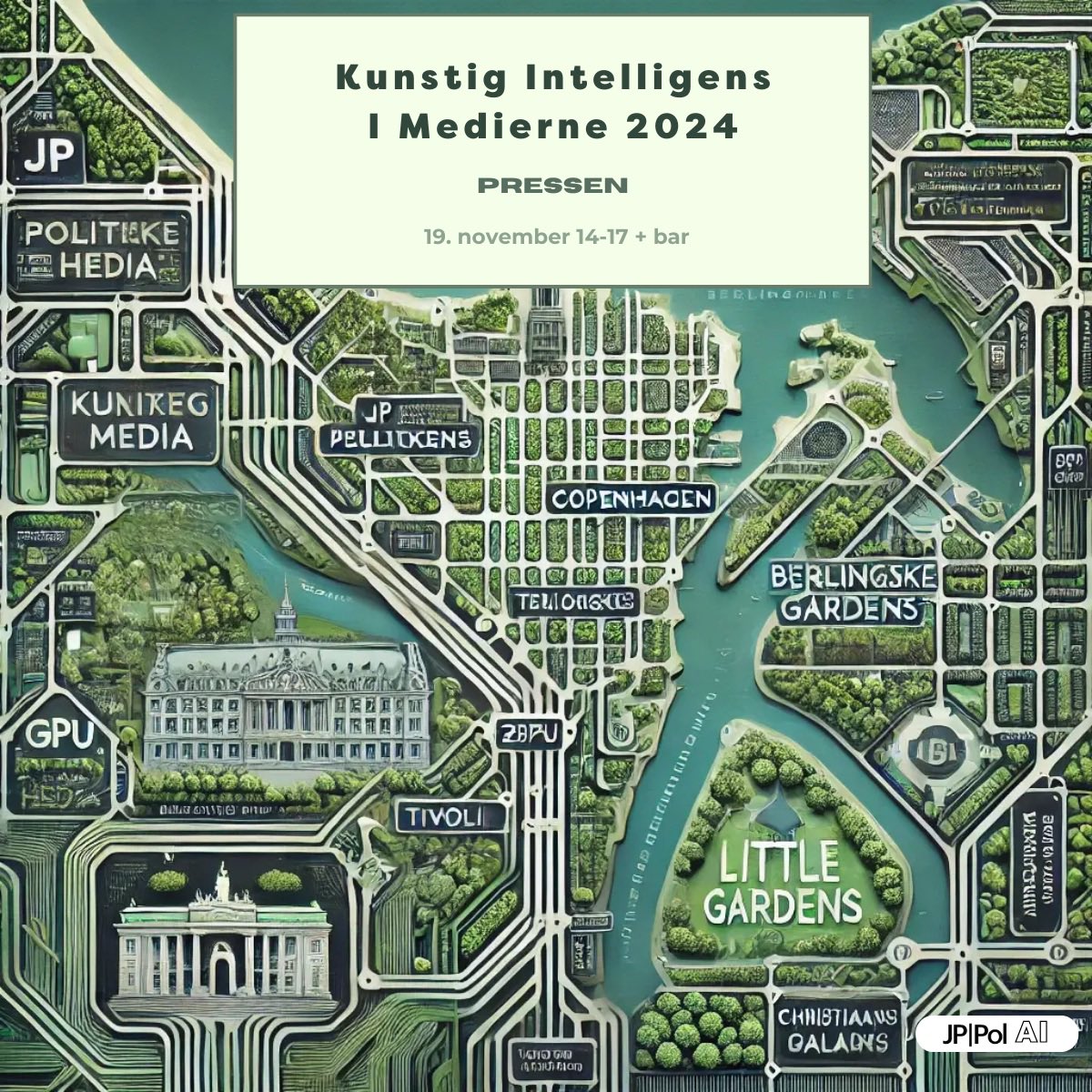 Vi holder Kunstig Intelligens i Medierne igen d 19/11 i kbh. Er den slags for dig, kan billetter fås her: eventbrite.com/e/kunstig-inte… #KIIM24 #AI #dkmedier