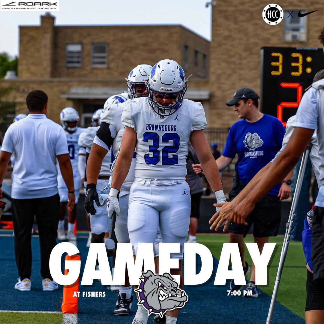 Brownsburg Athletics (@bhsdogs) on Twitter photo It’s #GAMEDAY
🏈 » <a href="/BHSdogsfootball/">BHS Football</a>
🆚 » <a href="/FballTiger/">Fishers Tigers Football</a>
⏱ » 7:00 PM
📍 » Fishers High School
#BulldogTough x #BulldogFamily It’s #GAMEDAY
🏈 » <a href="/BHSdogsfootball/">BHS Football</a>
🆚 » <a href="/FballTiger/">Fishers Tigers Football</a>
⏱ » 7:00 PM
📍 » Fishers High School
#BulldogTough x #BulldogFamily