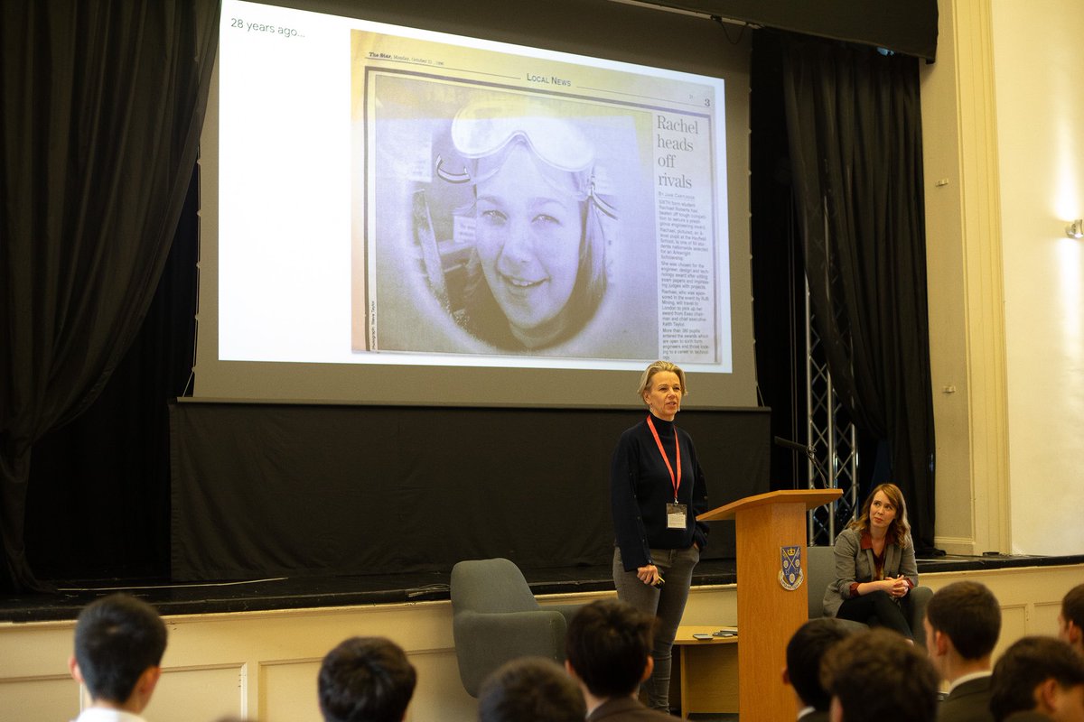 StPetersDesign's tweet photo. @StPetersYork GCSE and A Level DT pupils welcomed Product Design Architect (and Arkwright Scholar) Rachael Gordon this week; responsible for Google's Pixel line of phones. She of her career journey the importance of perseverance and creativity. #inspired @ArkwrightTalent https://t.co/pSJXT4p8a5