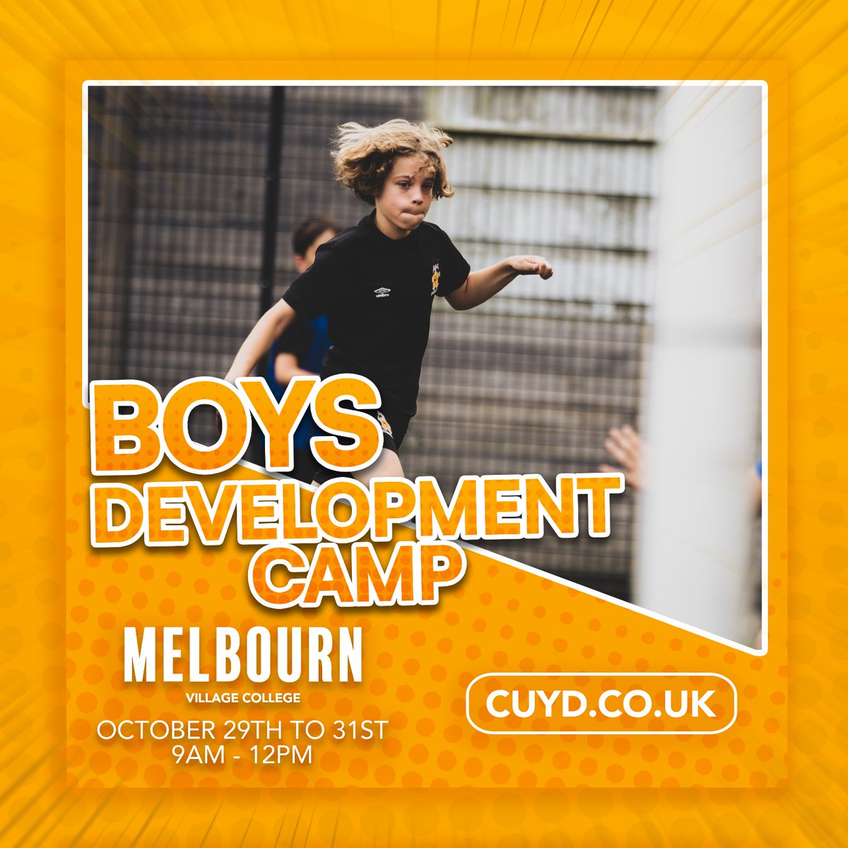 Cambridge United Development (@cufcdevelopment) on Twitter photo π£ OCTOBER HALF-TERM β‘οΈ BOYS DEVELOPMENT CAMPS β½οΈπ
π Join us at Melbourn Village College
π² Register now β‘οΈ CUYD.CO.UK
<a href="/cufcelite/">Cambridge United Elite Centres</a> π€
#unitedindevelopment #unitedinendeavour
π β«οΈπ₯β½οΈ π£ OCTOBER HALF-TERM β‘οΈ BOYS DEVELOPMENT CAMPS β½οΈπ
π Join us at Melbourn Village College
π² Register now β‘οΈ CUYD.CO.UK
<a href="/cufcelite/">Cambridge United Elite Centres</a> π€
#unitedindevelopment #unitedinendeavour
π β«οΈπ₯β½οΈ