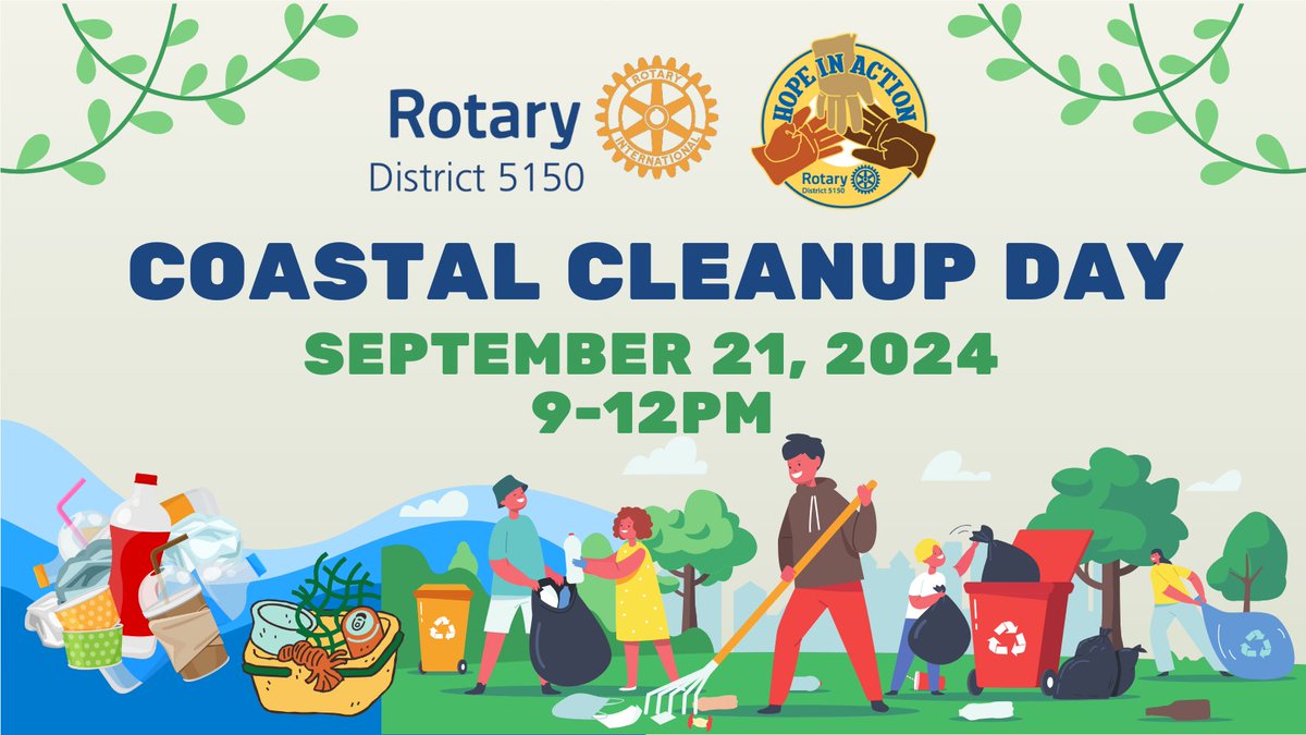 Saturday, September 21st from 9 AM to 12 noon Coastal Cleanup will be at Coyote Point Recreation Area. Kids welcome!
The address is 1701 Coyote Point Drive, San Mateo.  When you drive past the ranger kiosk, turn left and follow the road to the first parking lot on your right.
