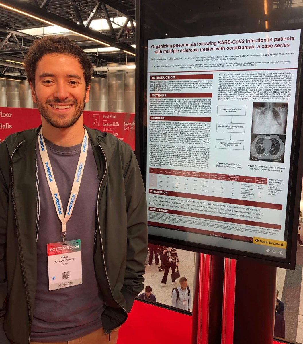 NeurologiaHUB's tweet photo. Another productive year at @ECTRIMS in Copenhagen! Excited to have shared our work and gained valuable knowledge with the team at @hbellvitge!

#ECTRIMS2024 #MultipleSclerosis https://t.co/W5rG4ztAIb