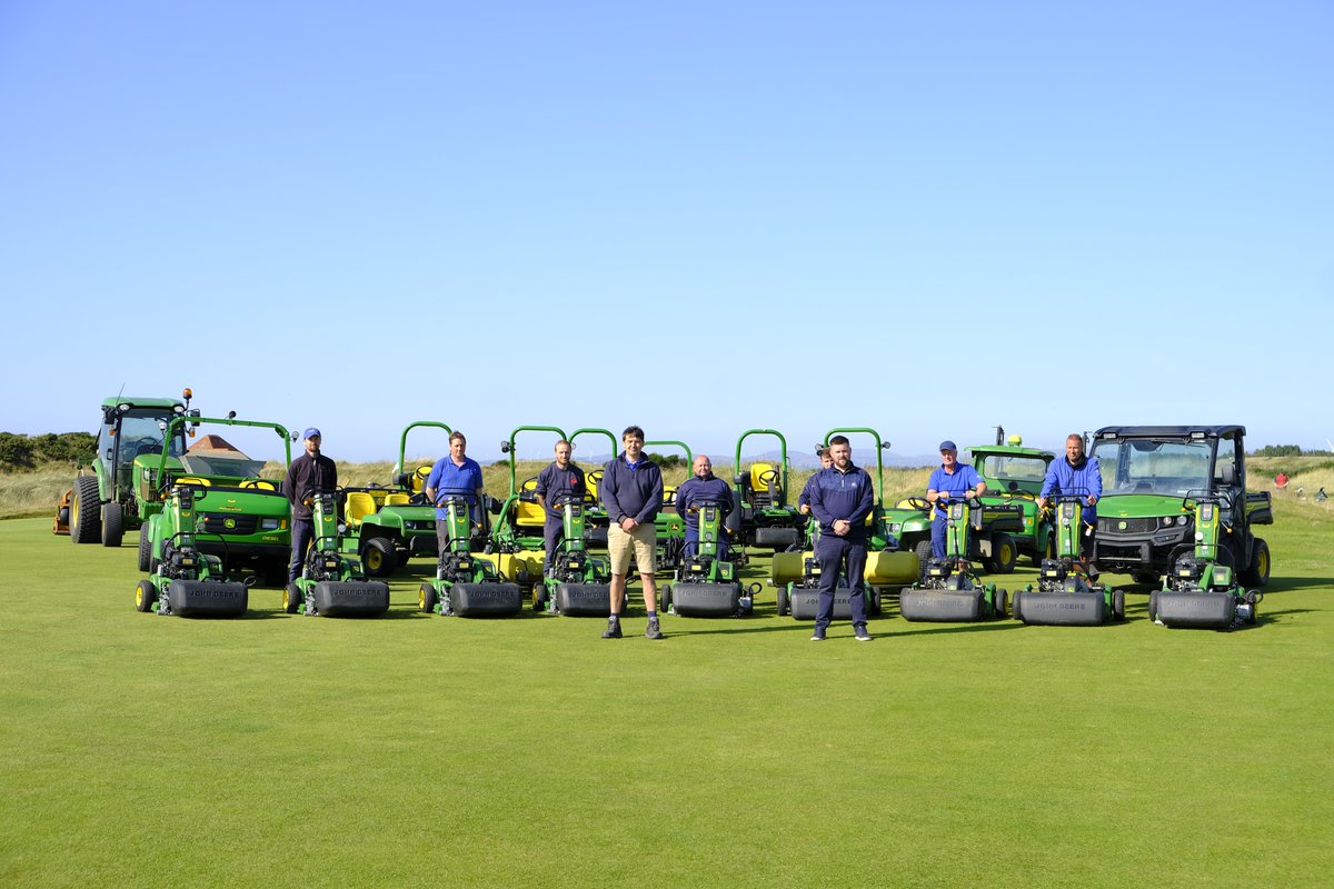 DoubleATrading's tweet photo. Double A in Ayrshire ⛳️

This week we had the pleasure of visiting some of our valued customers across the Ayrshire coastal area for fleet shots including Western Gailes Golf Club, Ayr Bellisle Golf Club, and Troon Links. It’s a pleasure to do business and connect with the agronomy teams that make Ayrshire’s golf community so special! With warm welcomes and stunning views, make sure you visit these amazing courses!

Pictured with these teams we have Greg Butler, our Golf & Sports Sales Specialist from our Glasgow Outlet and Gerry McKeown, our Glasgow Outlet’s Workshop Supervisor who have been crucial for backup and support for the fleet induction process within these 3 magnificent courses!

A big thank you to Stewart Brown from Western Gailes Golf Club, Kevin Johnston from Ayr Belleisle Golf Club and Greg Paterson from Troon Links along with their agronomy teams for choosing Double A!

#DoubleA #AyrshireGolf #westerngailes #belleisle #troon