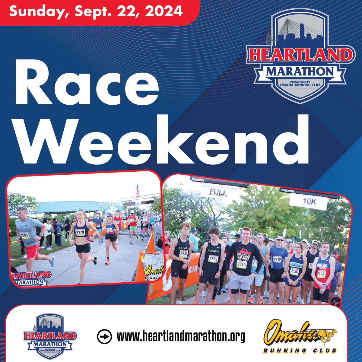 Race weekend is finally here! View the Participant Guide for everything you need to know about this weekend's race. Packet pickup is tomorrow from 10 am to 6 pm at the Courtyard Marriott downtown. We can't wait to see you on Sunday to #RunTheHeartland! loom.ly/1FxZFsg