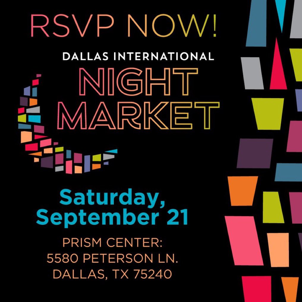 THE COUNTDOWN IS ON! 1 DAY UNTIL THE DALLAS INTERNATIONAL NIGHT 

This is a one-of-a-kind FREE event celebrates the diversity of our city's food, culture and art. This event will feature many local vendors, music &amp; entertainment.

Details at loom.ly/AW0rGXA