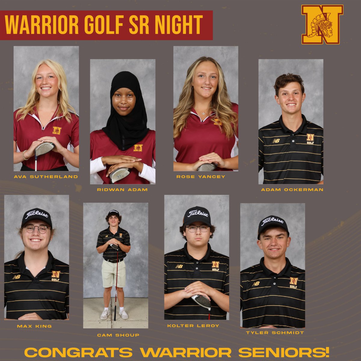 North Warriors AD (@northwarriorsad) on Twitter photo Warrior β³οΈ Senior Night
β³οΈ<a href="/wnhsgg/">WNHS Girls Golf</a> <a href="/WNHSBoysGolf/">Westerville North Boys Golf</a> vs Central/South
π Royal American Golf Course
β° Approx 315PM
π Westerville Cup 2024
Best of luck tonight and congrats to our 8 amazing golf seniors!!
#ALLN β³οΈ Warrior β³οΈ Senior Night
β³οΈ<a href="/wnhsgg/">WNHS Girls Golf</a> <a href="/WNHSBoysGolf/">Westerville North Boys Golf</a> vs Central/South
π Royal American Golf Course
β° Approx 315PM
π Westerville Cup 2024
Best of luck tonight and congrats to our 8 amazing golf seniors!!
#ALLN β³οΈ