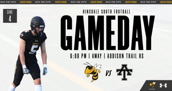Back on the road tonight. 

⌚️: 6:00 PM
🏟️: Addison Trail HS

#SouthPRIDE #HoldTheRope