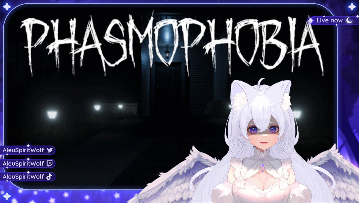 Hi :3

I'm playing phasmo with @FenSayrem &amp; <a href="/MidnitePeaches/">♡Live on TWITCH♡</a> 

╰┈➤ twitch.tv/aleuspiritwolf   

𓆩♡𓆪 #VTuberUprising┊#VtubersWithDisabilities 𓆩♡𓆪