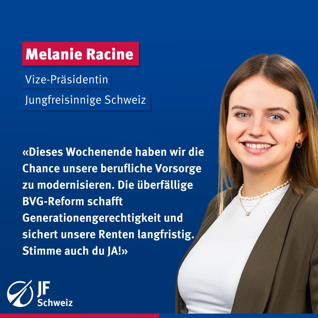 Zukunft im Blick: Ja zur BVG-Reform! 💪 
Stimme mit uns für Generationengerechtigkeit!