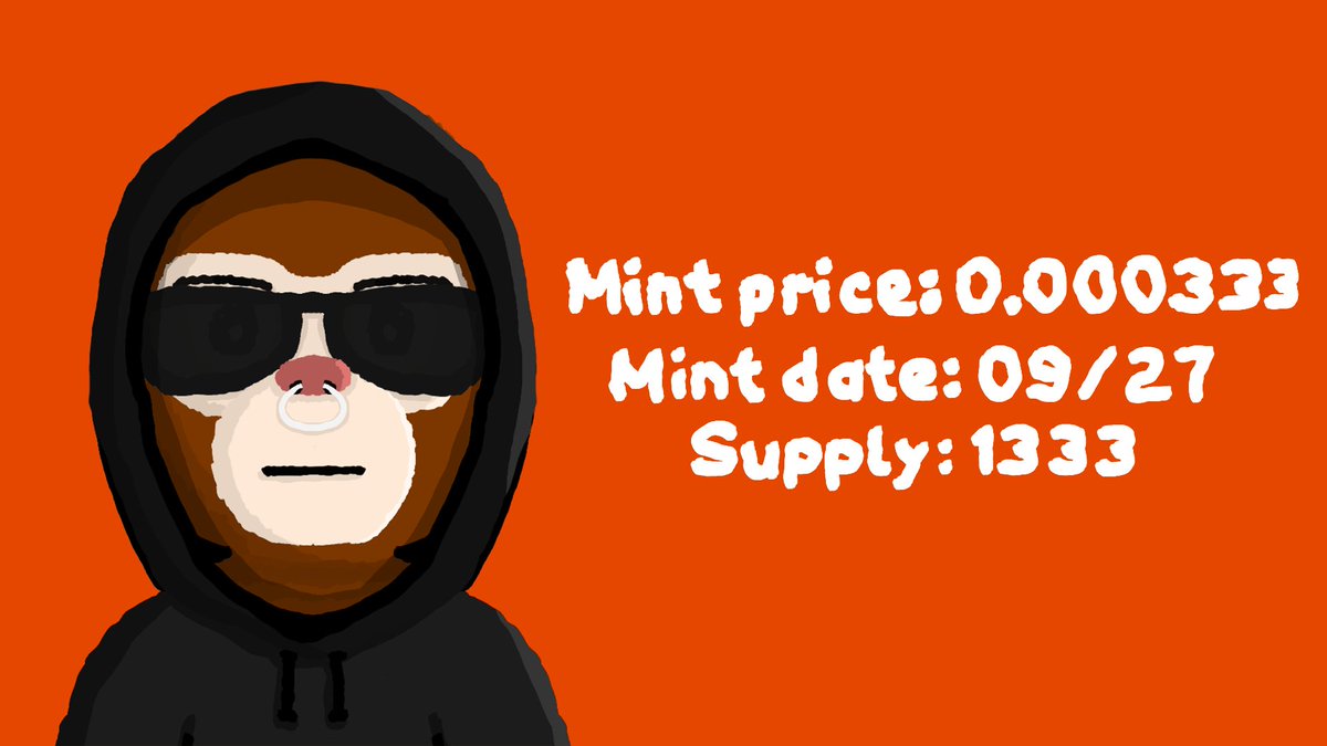 btcprimz's tweet photo. Primz Mint Details🐵

🗓️Mint Date: 09/27
💸Price: 0.000333 BTC
🐒Supply: 1,333
🚀Minting on @ordinalgenesis

This one’s for the degens who know what's up. No stress, just vibes.