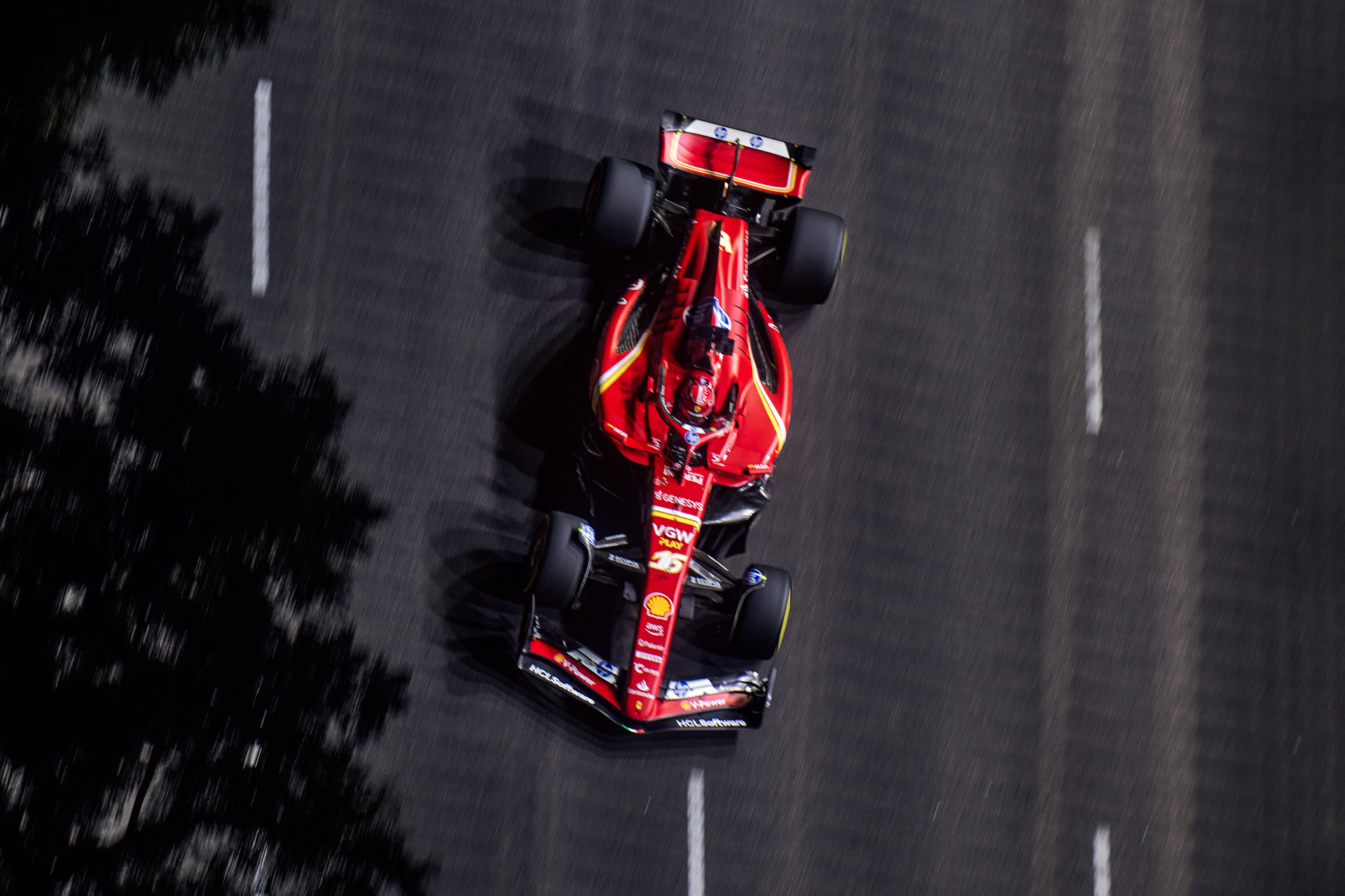 Charles Leclerc in Ferrari SF-24 at Singapore