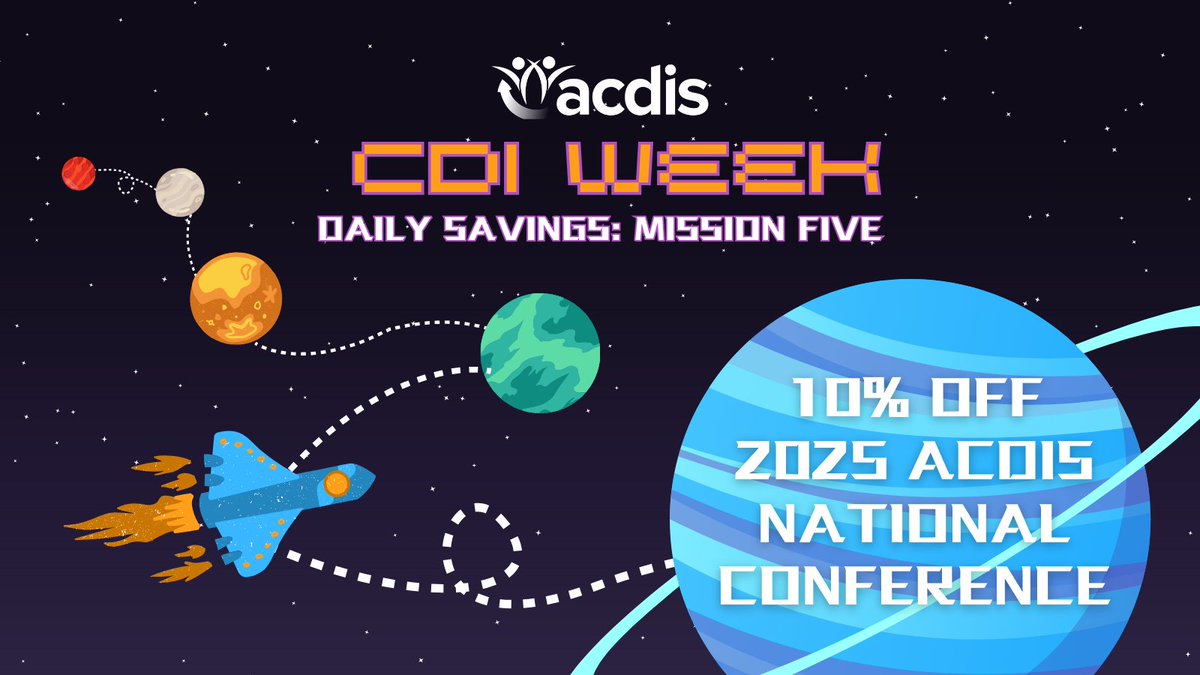 It's been an amazing week, but <a href="/ACDIS/">ACDIS</a> is still ending #CDIWeek2024 with a bang! For one day only, we are offering a 10% discount on your 2025 ACDIS conference registration with code CDIW24E10 at checkout! hubs.la/Q02Q9D010