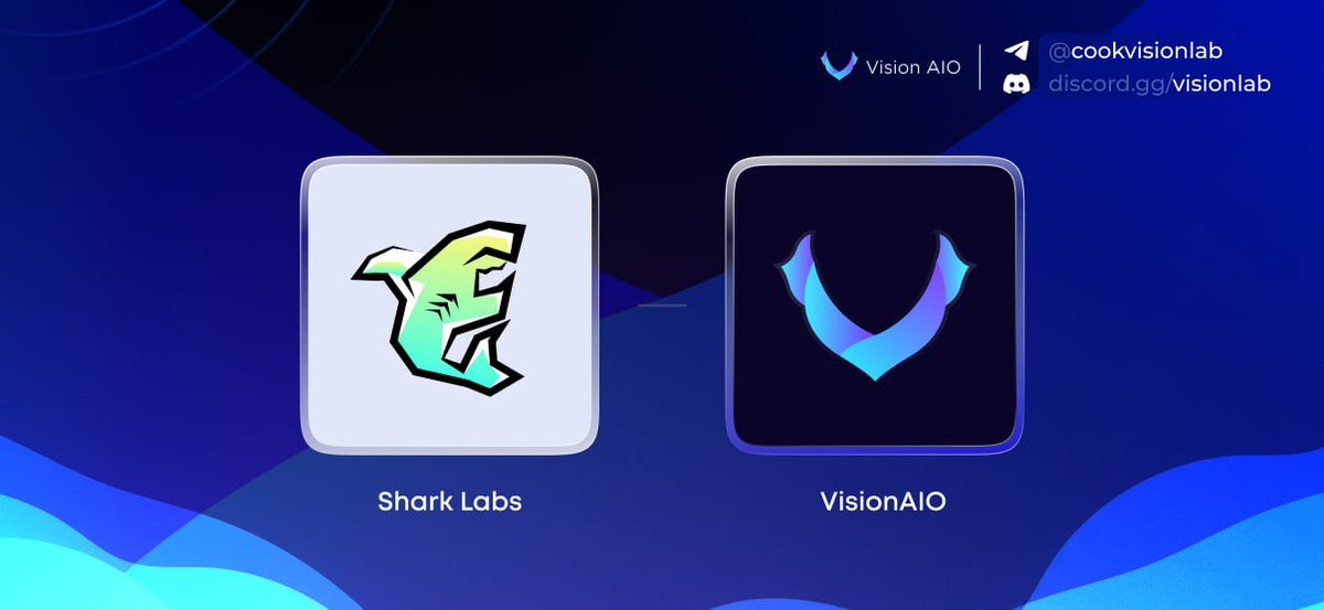 We're thrilled to announce our partnership with
<a href="/sharksnode/">Sharks Node</a>! 🦈  

To celebrate, we're hosting a giveaway!  
- 3x Beta access to <a href="/sharksnode/">Sharks Node</a>
- 1x Weekly trial to <a href="/vision_aio/">Vision AIO</a>

Four lucky winners will be selected! To enter:  
1. Like, retweet, and tag 3 friends.  
2. Join Sharks