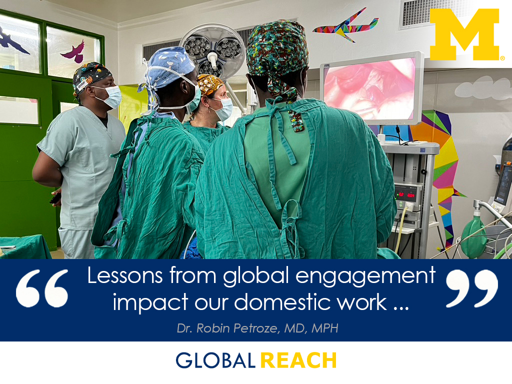 UM Global REACH (@umglobalreach) on Twitter photo "Lessons from global engagement impact our domestic work and strengthen our ability to be equity-focused, quality-focused, resource-conscious physicians and educators." Read about <a href="/umichmedicine/">Michigan Medicine</a>'s new Vice Chair for Global Surgery: bit.ly/47Q6zwR "Lessons from global engagement impact our domestic work and strengthen our ability to be equity-focused, quality-focused, resource-conscious physicians and educators." Read about <a href="/umichmedicine/">Michigan Medicine</a>'s new Vice Chair for Global Surgery: bit.ly/47Q6zwR