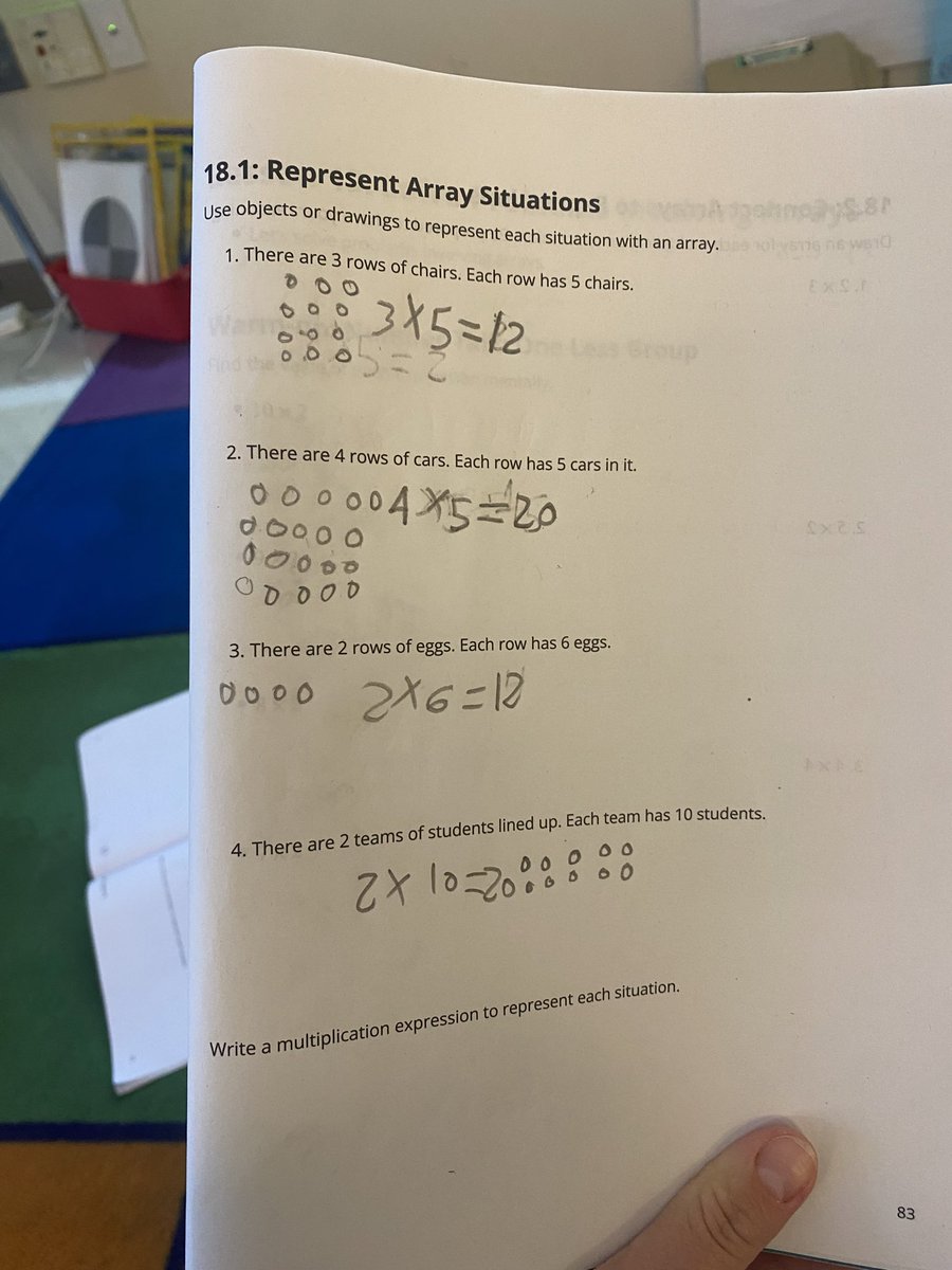 The BEST 3rd grade Ss are representing multiplication expressions with arrays. We used our bodies and connecting cubes to show our arrays!!