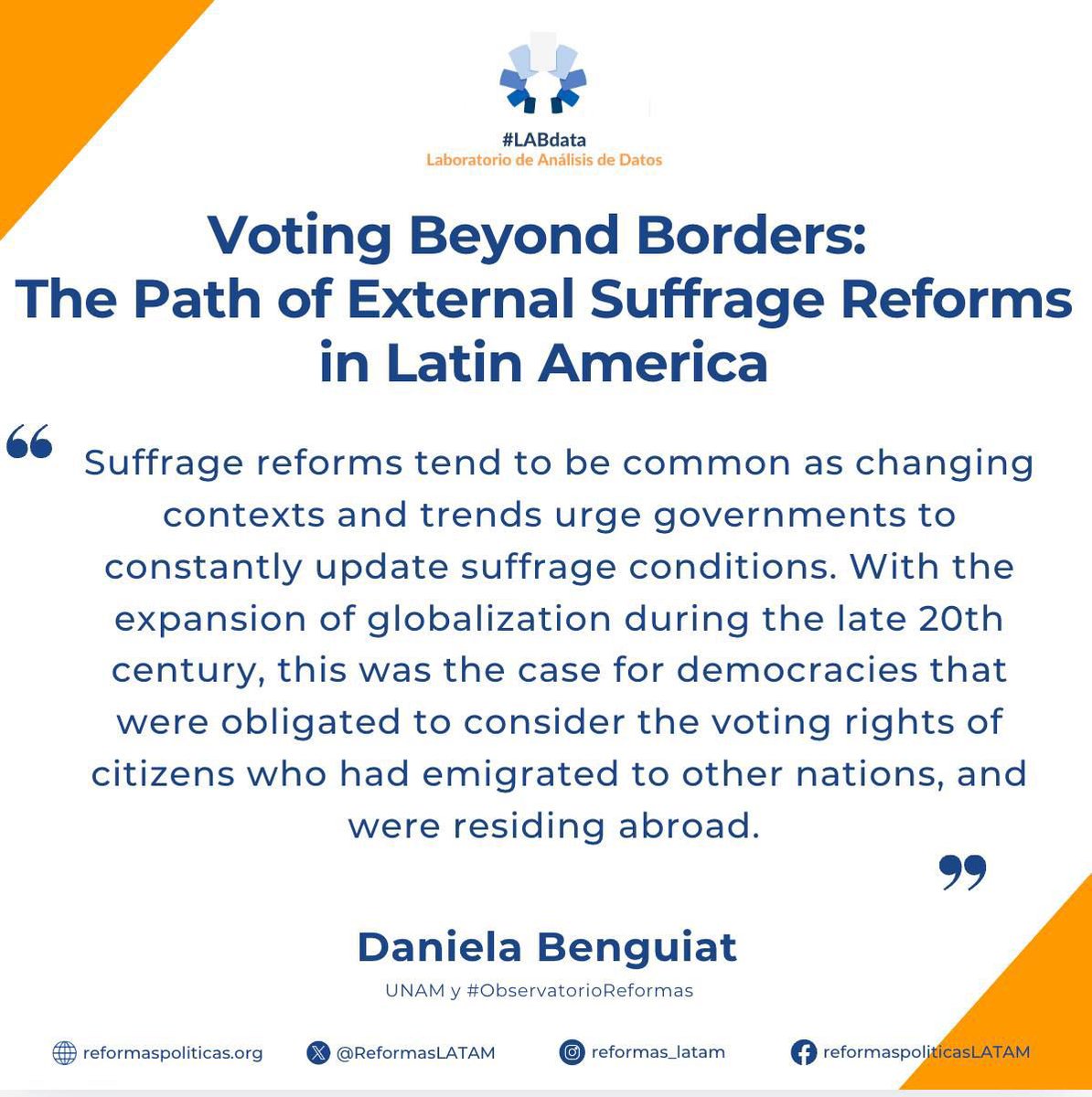 Observatorio de Reformas Políticas América Latina tweet media