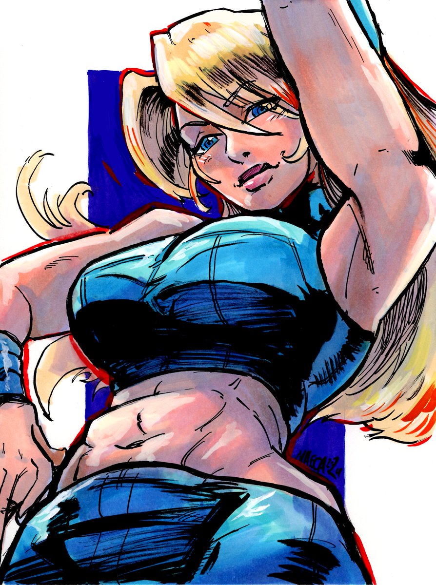 MaecaArt's tweet photo. Fusion Zero Suit Samus https://t.co/CapKpNvez6