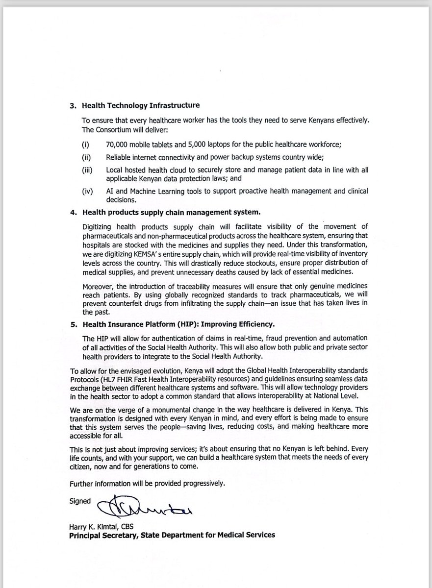 The Ministry of Health is set to leverage Digital Health solutions to enhance the delivery of Universal Health Coverage (UHC). By integrating technology into healthcare systems, we aim to improve access, efficiency, and the quality of healthcare services across the country.