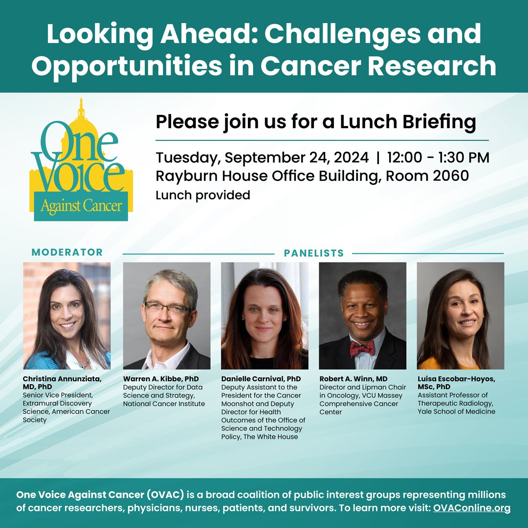 Tomorrow in Washington, DC, Luisa Escobar-Hoyos, MSc, PhD <a href="/Escobar_Lab/">Escobar-Hoyos Lab</a> will be speaking in a Congressional briefing organized by <a href="/OVACInfo/">OVAC</a> to advocate for increased funding for #cancerresearch. 
<a href="/YaleCancer/">Yale Cancer Center</a> <a href="/YaleMed/">Yale School of Medicine</a> <a href="/YNHH/">Yale New Haven Hosp</a> <a href="/YaleRadOnc/">Yale Radiation Oncology Residency</a>