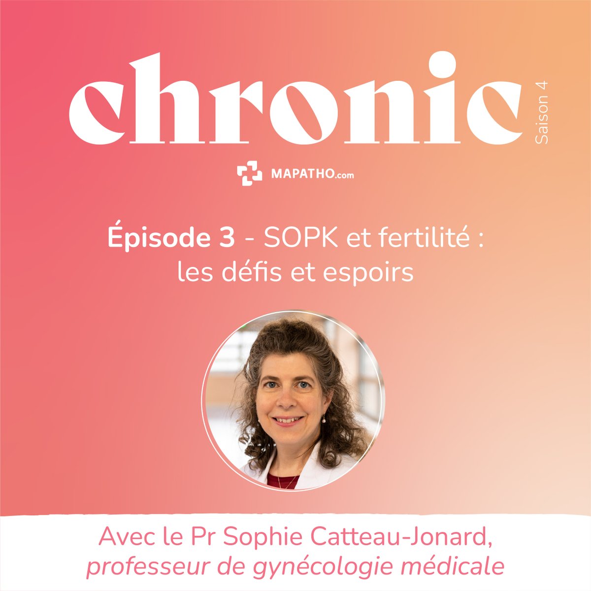 [#Podcast] - #SOPK et #infertilité avec le Pr Sophie Catteau-Jonard

<a href="/sopkeurope/">SOPK Europe</a>

📆 Cet épisode est disponible sur : Apple Podcast, Google Podcast, Spotify et Deezer.

🎧podcast.ausha.co/chronic/sopk-e…