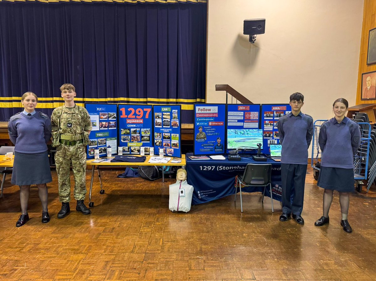 1297 (Stonehaven) Sqn ATC (@1297_sqn) on Twitter photo #team1297 at Mackieโs Wider Achievement Fayre ๐ซ
Earlier today, our Cadets and Staff were at Mackie Academy showing off our organisation's many opportunities and activities.
Thank you to Mackie Academy for letting us attend ๐ข.
<a href="/MackieAcademy/">Mackie Academy</a> @mackieHT <a href="/hrfca/">Highland Reserve Forces' and Cadets' Association</a> <a href="/SNIRAFAC/">Scotland & NI RAF Air Cadets</a> #team1297 at Mackieโs Wider Achievement Fayre ๐ซ
Earlier today, our Cadets and Staff were at Mackie Academy showing off our organisation's many opportunities and activities.
Thank you to Mackie Academy for letting us attend ๐ข.
<a href="/MackieAcademy/">Mackie Academy</a> @mackieHT <a href="/hrfca/">Highland Reserve Forces' and Cadets' Association</a> <a href="/SNIRAFAC/">Scotland & NI RAF Air Cadets</a>