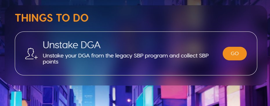 Unstake your DGAs any time starting today with one click.
Get ready for our next adventure!
Go DGA!