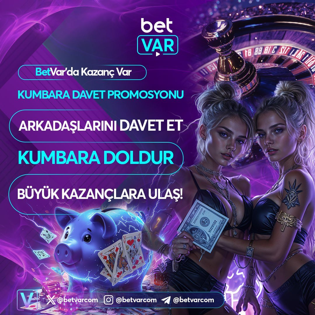 👑 Arkadaşını Davet Et 2000₺ Nakit Ödül Senin Olsun!

🔴 #Betvar’a davet ettiğin en az 5 arkadaşın için birikim yap ve kumbaranı doldur! Kumbara doldukça özel bonuslar ve ödüller kazan. 

⚠️ Ne kadar fazla davet edersen o kadar çok ödül kazanırsın!