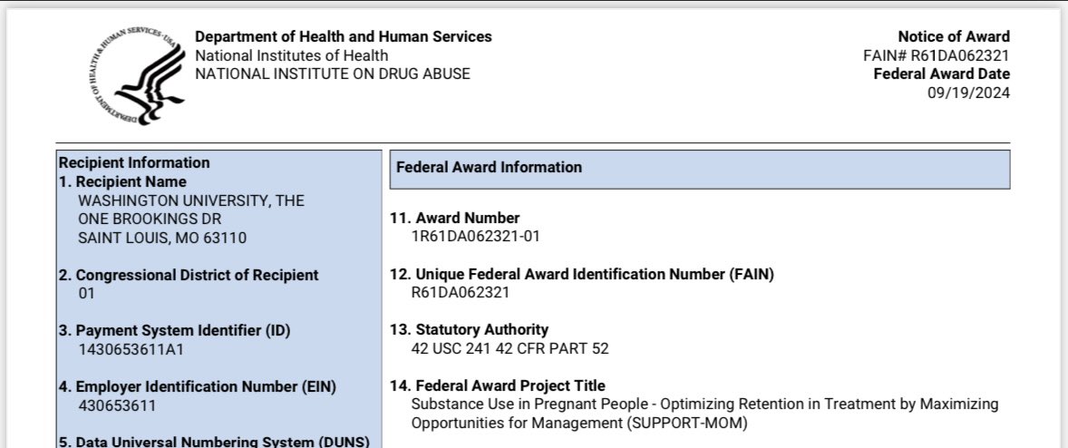 Jeannie C. Kelly, MD, MS (@jchenkelly) on Twitter photo Thrilled to receive this <a href="/NIDAnews/">NIDAnews</a> NOA for an R61/33 to design and implement #ContigencyManagement at <a href="/WashU_OBGYN/">WashU Medicine OBGYN</a> and <a href="/UMMC/">University of Maryland Medical Center</a>, and study its interplay on #SocialDetermiantsofHealth and impact on outcomes in pregnant people with substance use disorders!
With co-PI <a href="/BaumannAna/">Ana Baumann (she/her)</a> Thrilled to receive this <a href="/NIDAnews/">NIDAnews</a> NOA for an R61/33 to design and implement #ContigencyManagement at <a href="/WashU_OBGYN/">WashU Medicine OBGYN</a> and <a href="/UMMC/">University of Maryland Medical Center</a>, and study its interplay on #SocialDetermiantsofHealth and impact on outcomes in pregnant people with substance use disorders!
With co-PI <a href="/BaumannAna/">Ana Baumann (she/her)</a>