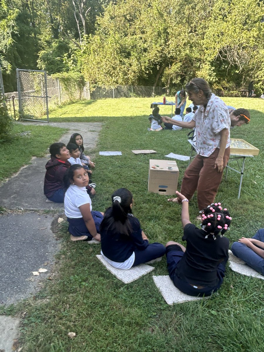 I love the view from my window this morning. Our 3rd graders are digging deep with caterpillars thanks to our partnership with GreenKids and the Entomologists at George Washington and Georgetown University.