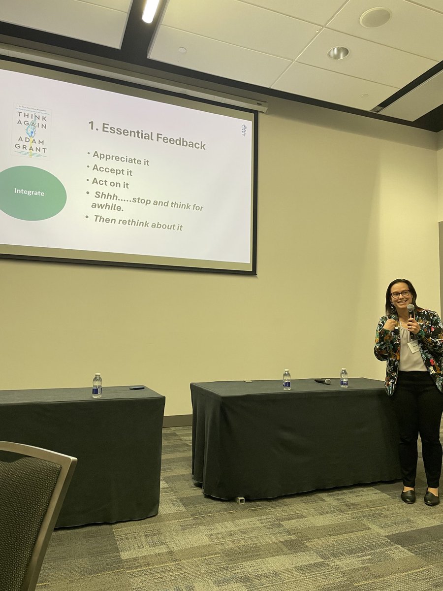 DrHavaJava's tweet photo. ⁦@jessica_bunin⁩ inspiring others to rethink about essential feedback. It might be hard but it’s worth it!! #ICRE2024 https://t.co/X6oIhm8xIS