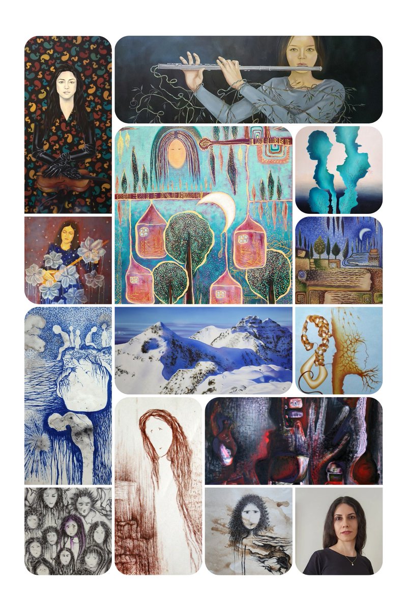 phantomthread0's tweet image. Hello 🌱
I am a painter. I work with different mediums, in any ways to express my ideas and feelings.
I have never limited myself to a certain style or technique, and my works may seem very different.
The subject of most of my works is human, feelings and issues around them.