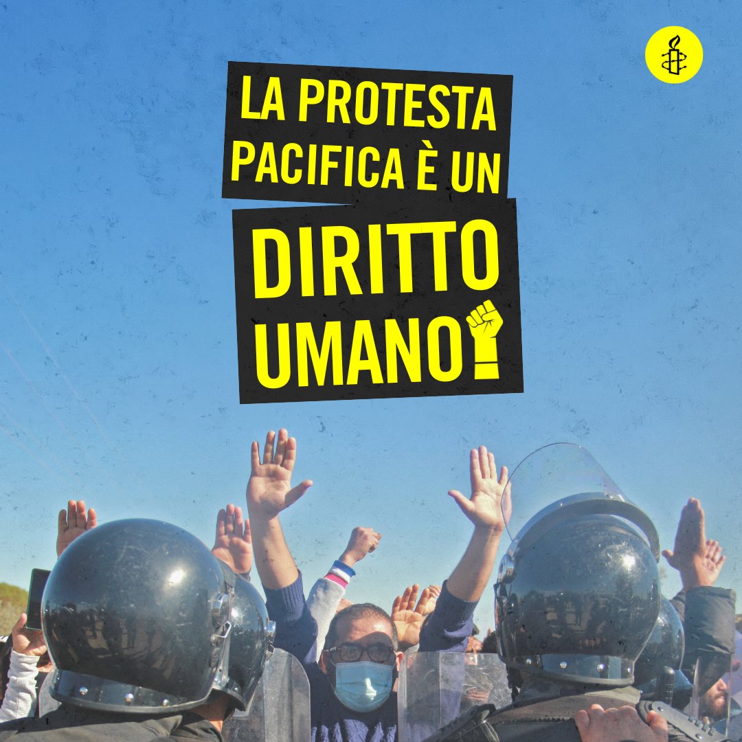 La protesta pacifica è un diritto umano.

#ProteggoLaProtesta