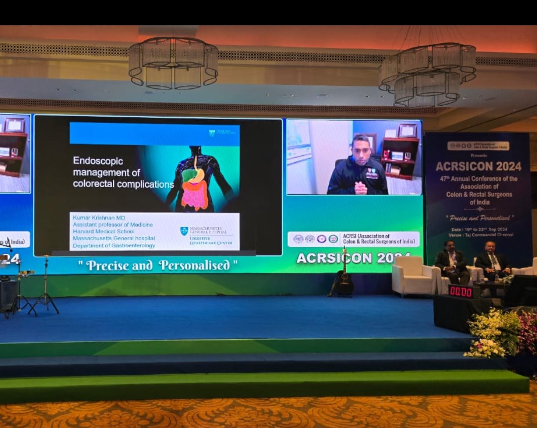 Kumar Krishnan (@krishnanendo) on Twitter photo Honored to present at #ACRSI annual meeting. Colorectal surgery complications are challenging. Multidisciplinary management helpful.
<a href="/CharuParanjape/">Charu Paranjape</a> <a href="/MGH_GI/">MGH Division of Gastroenterology</a> <a href="/MGHColoSurgery/">MGHColorectalSurgery</a> Honored to present at #ACRSI annual meeting. Colorectal surgery complications are challenging. Multidisciplinary management helpful.
<a href="/CharuParanjape/">Charu Paranjape</a> <a href="/MGH_GI/">MGH Division of Gastroenterology</a> <a href="/MGHColoSurgery/">MGHColorectalSurgery</a>