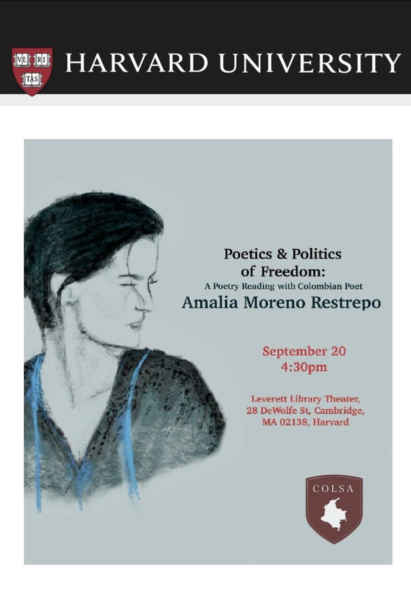 Fernando Valverde (@valverdefernan) on Twitter photo Amigos de Boston, nos vemos esta tarde para escuchar a Amalia, la poeta que más me ha impactado en los últimos años. La lectura será en Harvard. <a href="/Amalia_I_Amalia/">Amalia Moreno Restrepo</a> Amigos de Boston, nos vemos esta tarde para escuchar a Amalia, la poeta que más me ha impactado en los últimos años. La lectura será en Harvard. <a href="/Amalia_I_Amalia/">Amalia Moreno Restrepo</a>