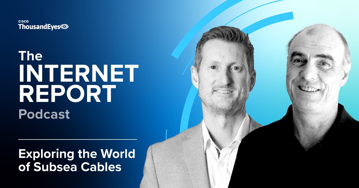 CyberMacCSCO's tweet image. Explore the current subsea cable ecosystem and what the future might hold. Tune in for The Internet Report’s latest episode. cs.co/6013oV76d