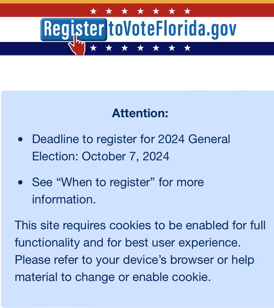 Sub4Freedom's tweet image. #FLVoters if you have not yet registered to vote, you must register by OCT 7, 2024.

We need every vote. 

#VoteTrumpVance 2024
