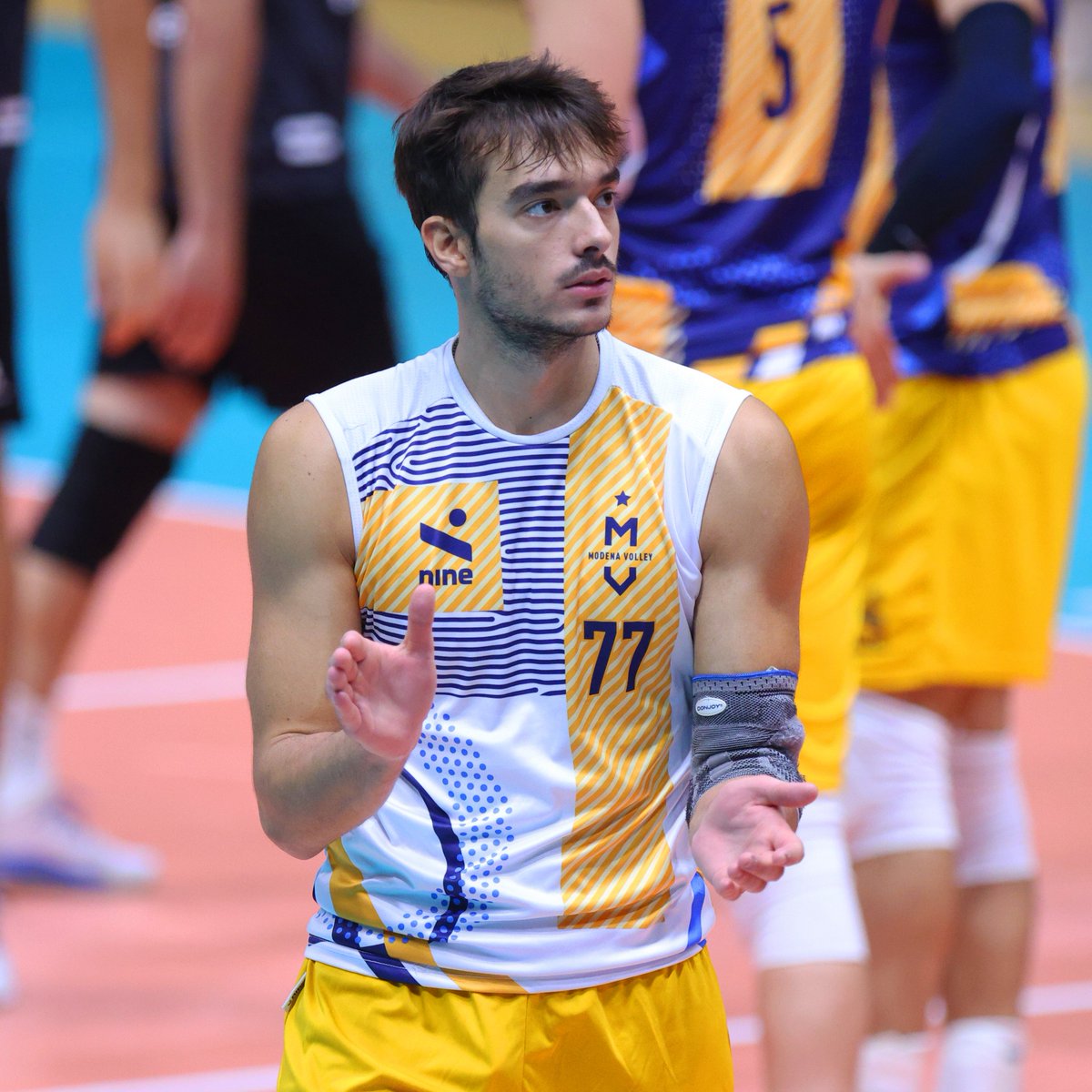 modenavolley's tweet photo. Test match today vs Civitanova! ⚔️

Let's go guys!! 🙌💛

#modenavolley #since1966 https://t.co/3FCnKXOiL1