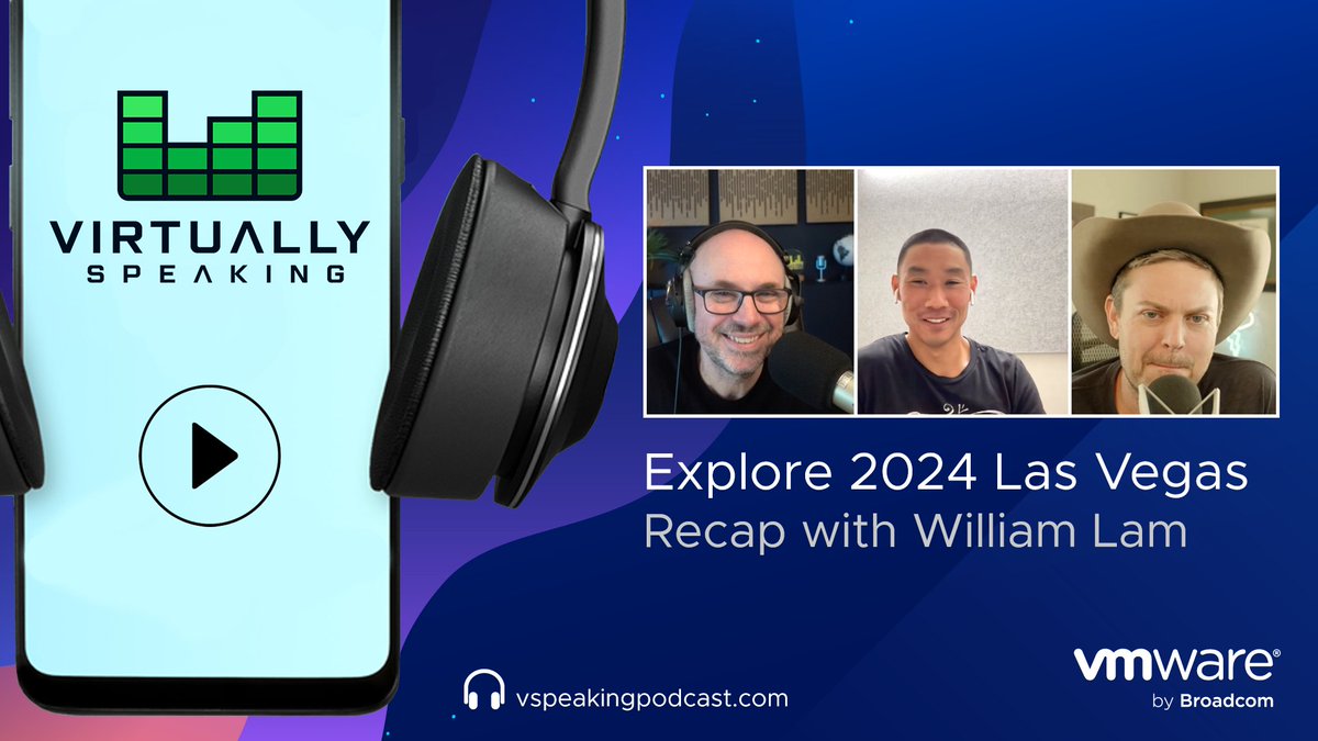 Virtually Speaking Podcast (@virtspeaking) on Twitter photo On this episode of <a href="/virtspeaking/">Virtually Speaking Podcast</a> <a href="/vPedroArrow/">Pete Flecha</a> and <a href="/Lost_Signal/">ā¼ John Nicholson ā¼</a> welcome <a href="/lamw/">William Lam</a> to recap <a href="/VMwareExplore/">VMware Explore</a> Las Vegas. brcm.tech/explore-recap Enjoy! On this episode of <a href="/virtspeaking/">Virtually Speaking Podcast</a> <a href="/vPedroArrow/">Pete Flecha</a> and <a href="/Lost_Signal/">ā¼ John Nicholson ā¼</a> welcome <a href="/lamw/">William Lam</a> to recap <a href="/VMwareExplore/">VMware Explore</a> Las Vegas. brcm.tech/explore-recap Enjoy!