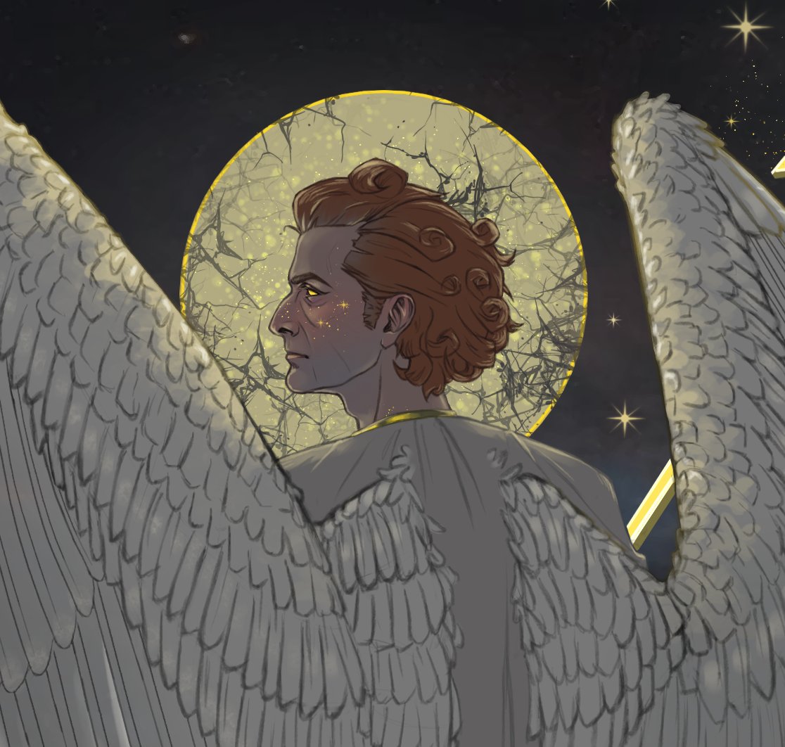 Crowley's angelic essence (Dominion)
#GoodOmensFanArt #GoodOmens2 #Crowley #DavidTennant