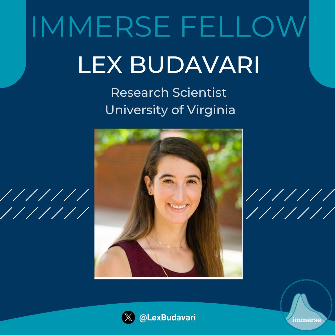 ✨ IMMERSE FELLOW SPOTLIGHT! 🔍 
Dr. Budavari’s research focuses on school-based mental health interventions to support student &amp; teacher well-being. She’s worked on supporting early career teachers, students with aggression, paraprofessionals, and addressing COVID challenges.