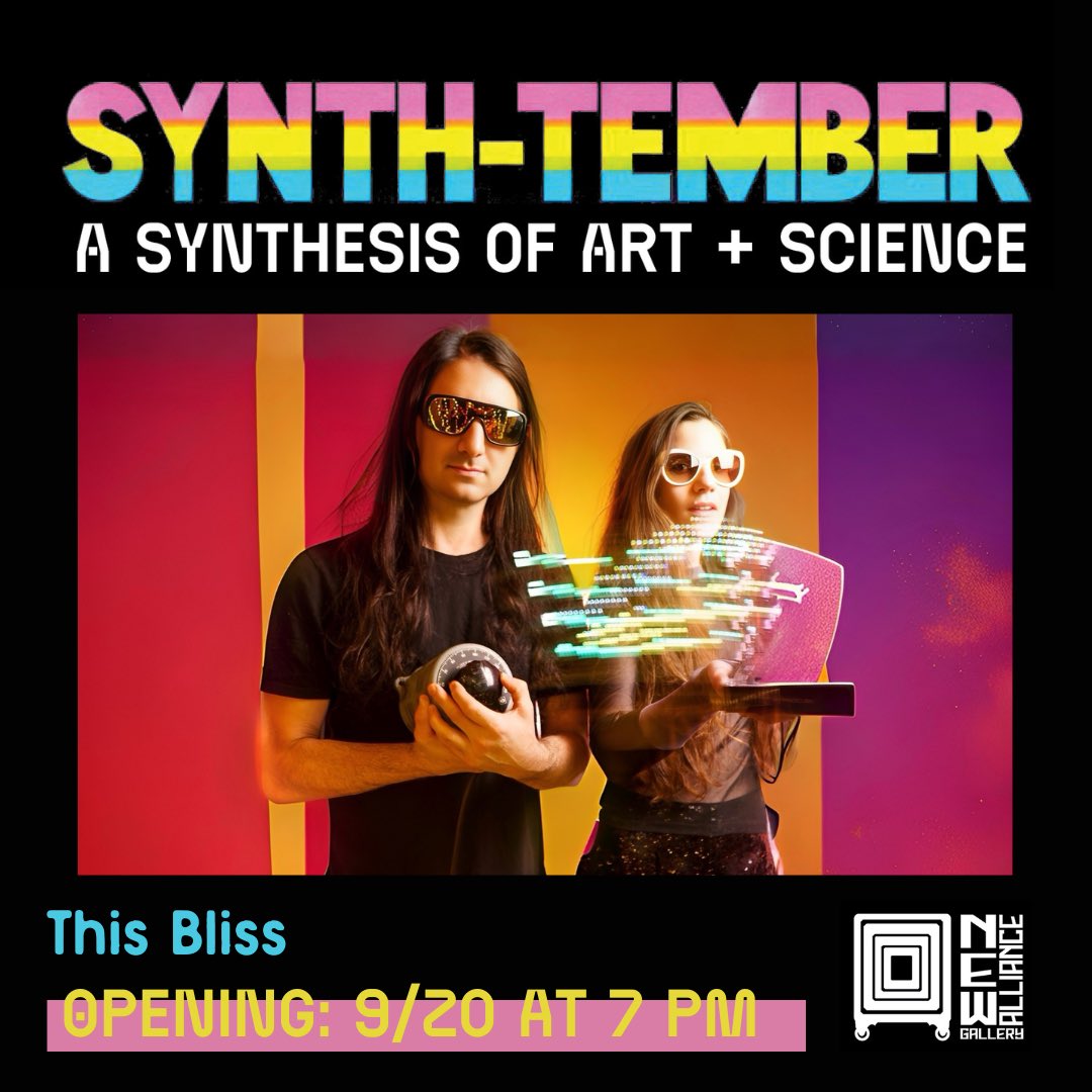 Synth-tember is here! We play tonight at New Alliance Gallery ✨Event details in bio