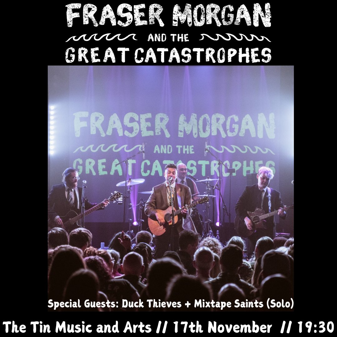 SinkOrSwimPromotions (@sorspromotions) on Twitter photo Just Announced:
Excited to announce that after performing 1036 gigs, <a href="/FraserMorganUK/">fraser morgan</a> will be coming to Coventry to perform a headline set with his band
Support from <a href="/DuckThieves/">Duck Thieves</a> and @mixtapesaints (Solo)
FFO: Frank Turner, Beans On Toast, Billy Bragg, Jamie T, The Holloways Just Announced:
Excited to announce that after performing 1036 gigs, <a href="/FraserMorganUK/">fraser morgan</a> will be coming to Coventry to perform a headline set with his band
Support from <a href="/DuckThieves/">Duck Thieves</a> and @mixtapesaints (Solo)
FFO: Frank Turner, Beans On Toast, Billy Bragg, Jamie T, The Holloways