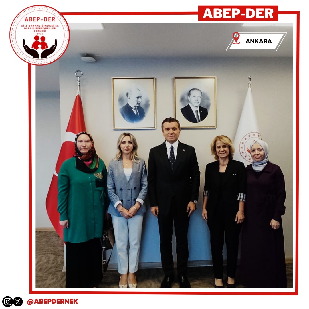 ABEP-DER yönetimi olarak, Aile ve Sosyal Hizmetler Bakan Yardımcımız Sayın Yavuz Selim Kıran'a hayırlı olsun ziyaretinde bulunduk. Kendisinin sıcak karşılaması ve nazik ev sahipliği için teşekkür eder, ülkemiz ve milletimiz için hayırlara vesile olmasını temenni ediyoruz