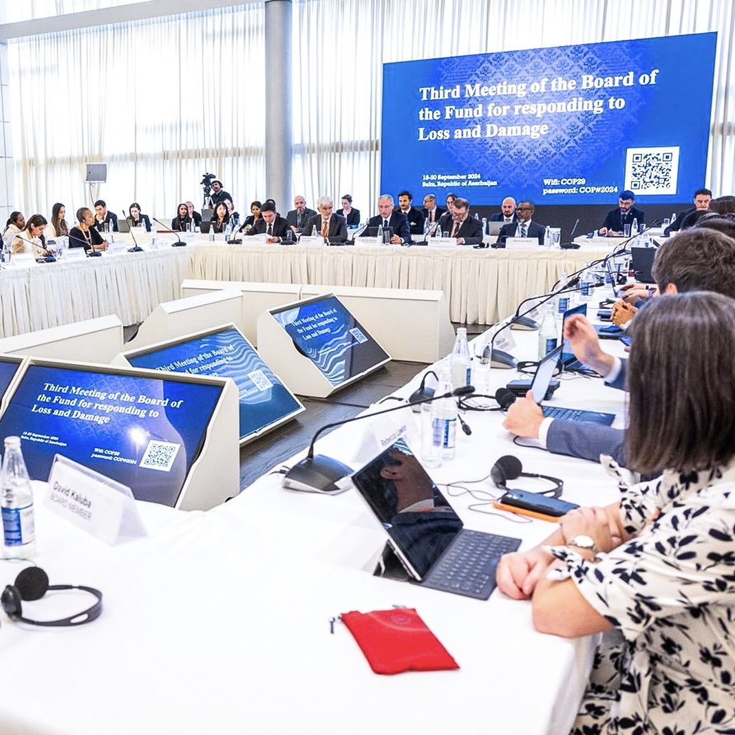 COP28 Chief Negotiator Hana AlHashimi represented the UAE at the third meeting of the Board of the Fund for responding to Loss and Damage (FRLD).

Hosted by the incoming COP29 Presidency in Baku, Azerbaijan, the meeting saw several important decisions that will contribute to