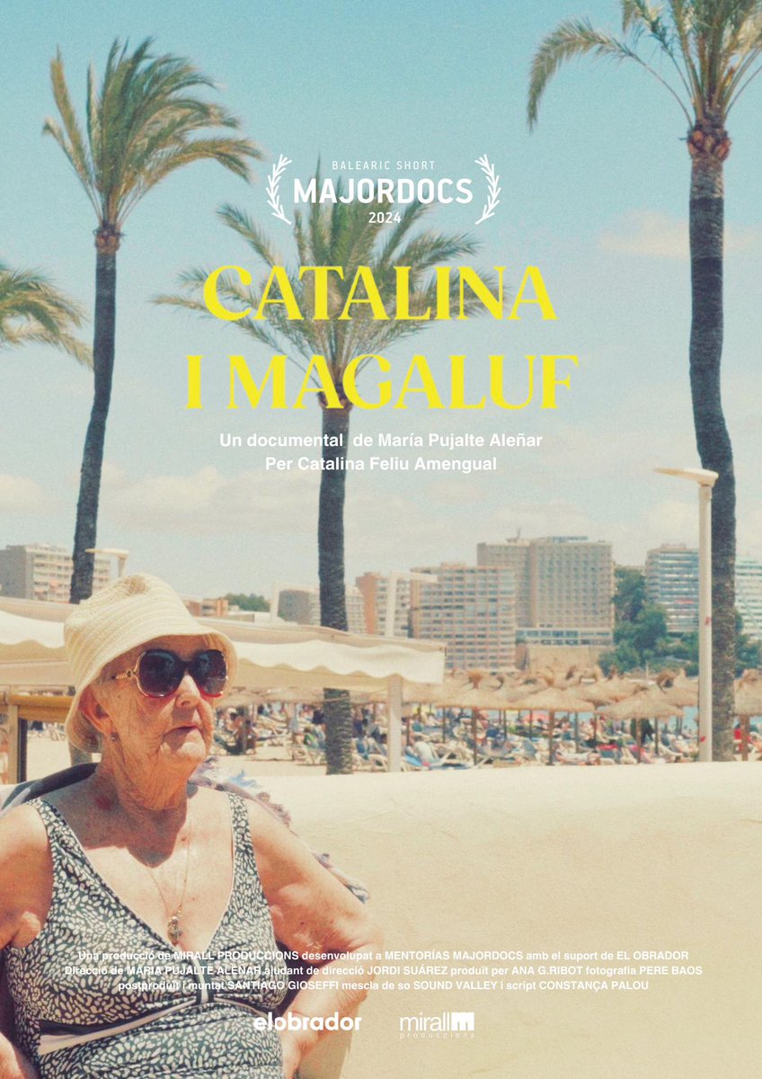 angribot's tweet photo. 🎥🍿El próximo 4 de octubre estrenamos ‘Catalina i Magaluf’ en el Festival de Cine Documental de Mallorca (MAJORDOCS). 

🫂🧡Es un film sobre Catalina, la mujer que vive en la primera casa construida en Magaluf. Y, que además, es la abuela de @mariawsss https://t.co/pMdZWOrK5Q