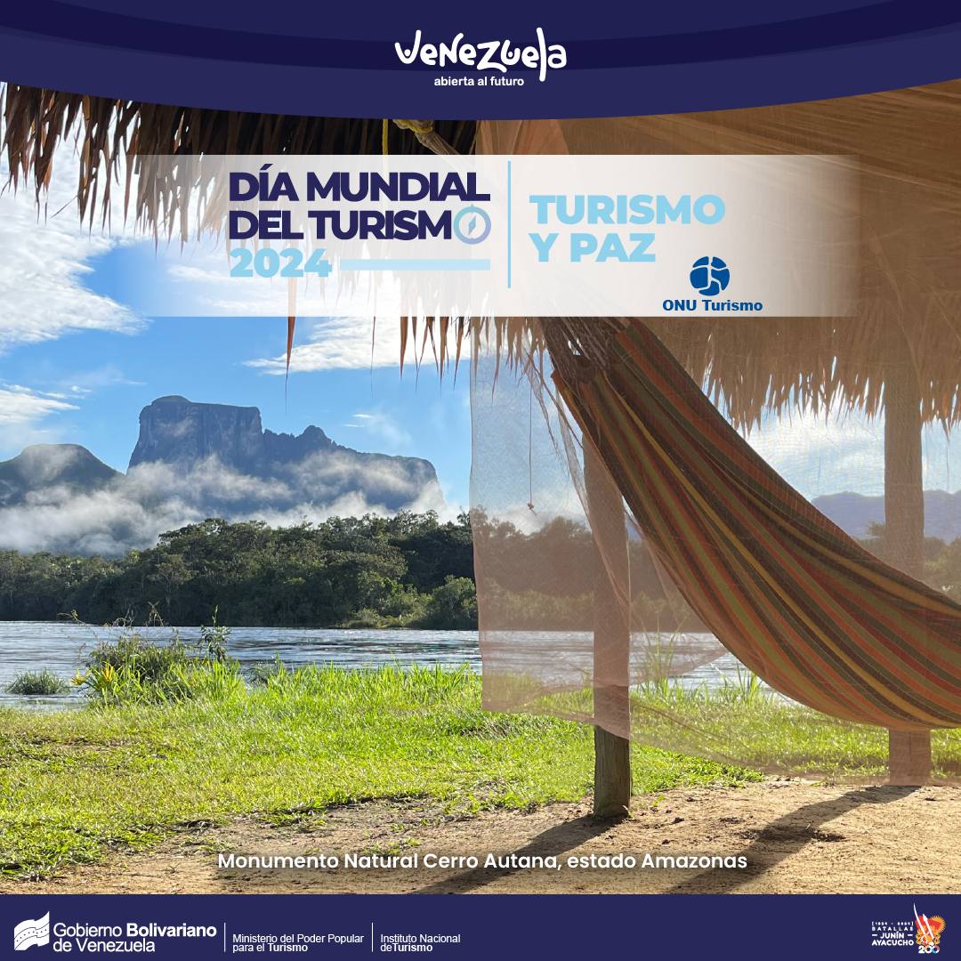 En el marco del Día Mundial de Turismo 2024, te invitamos a que disfrutes de nuestros destinos turísticos a nivel nacional.

Monumento Natural Cerro Autana, estado Amazonas 

#turismo #turismonacional #venezuela #venezuelaabiertaalfuturo #amazonas
