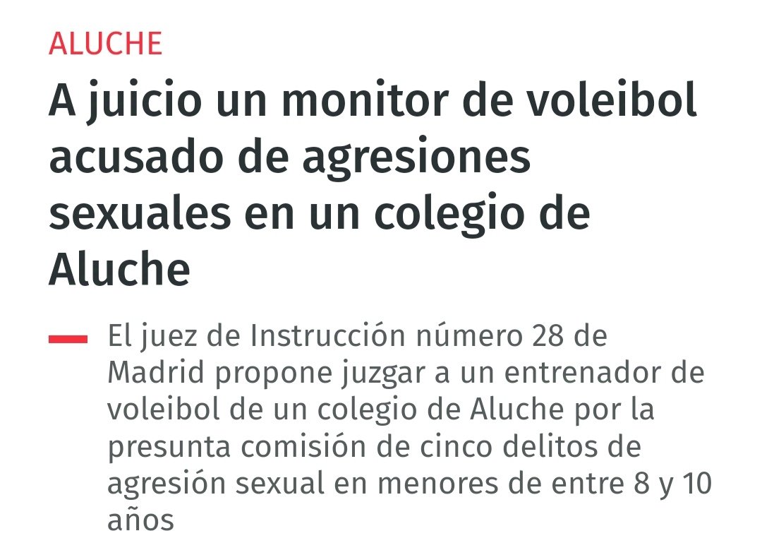 CristianBilba12's tweet photo. NotAllMen pero noticias de solo un día en España:

➡️ Hombre abusa sexualmente de niña de 2 años
➡️ Detenido por explotación sexual de varias mujeres.
➡️ 14 detenidos por prostitución infantil y + de 200 pedófilos.
➡️ Juicio a un monitor por abuso a 5 niñas de entre 8-10 años

🤐 https://t.co/Y80oFRKKhL