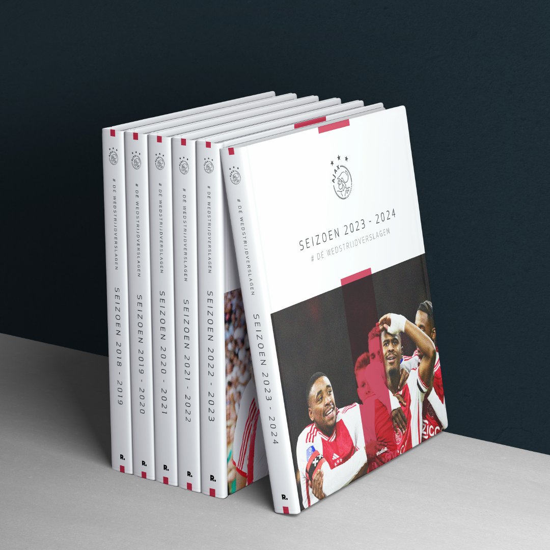 Rubenski_7's tweet photo. 't Afgelopen seizoen van @AFCAjax in een mooi vormgegeven jaarboek. Alweer mijn eigen gemaakte zesde editie. Alle wedstrijdverslagen met vette foto’s, interessante facts&amp;stats. @ajaxlife @AjaxShowtime @cavinsky @bart_sanders @Zlajan @mennopot  @hijsZwagerman @LarsJesse94 https://t.co/yjwUhgo4GD